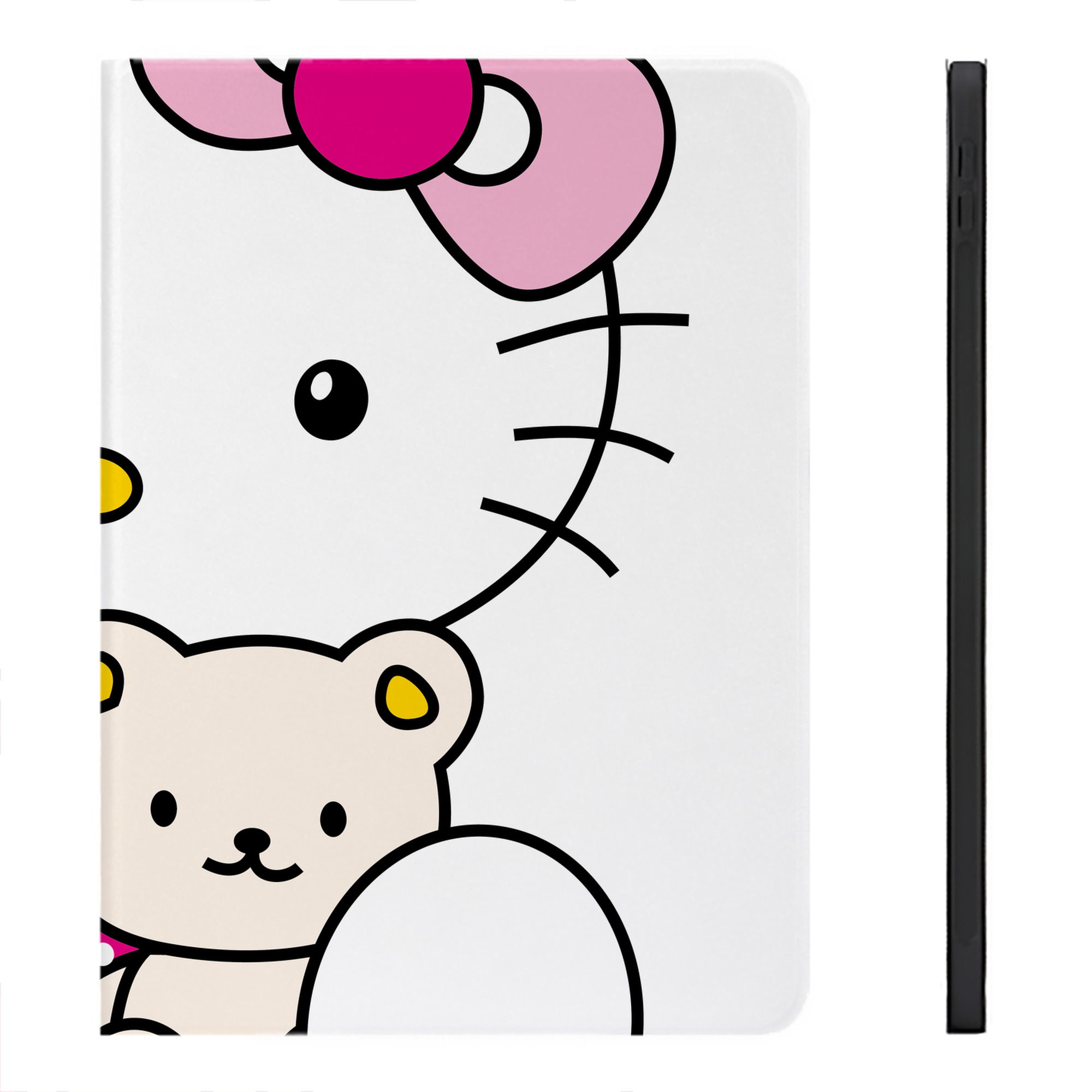 （画像用） Hello Kitty ハローキティ IPadケース ペンホルダー付き ブックスタイルデザイン